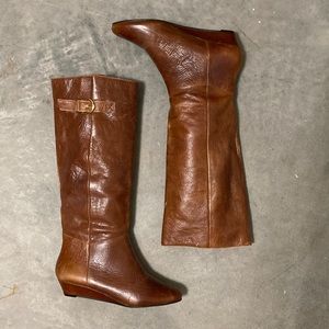 Steve Madden leather boots size 5.5, worn once